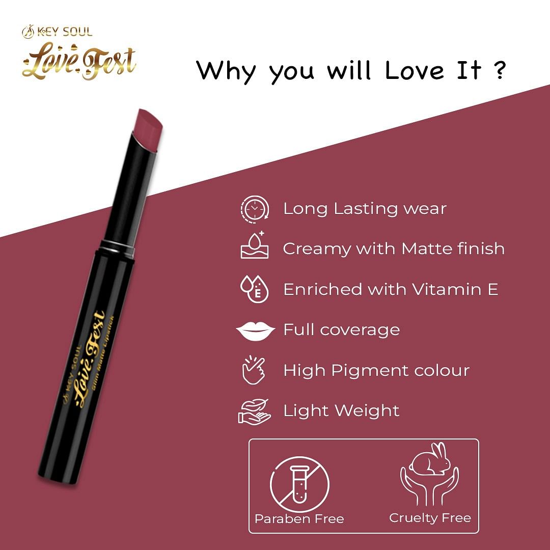 Slim Matte Lipstick S06 Barbie Pink