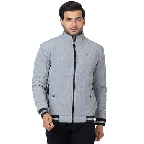 Authenzaa Full Sleeve Jacket FS-JK003, Light Grey 