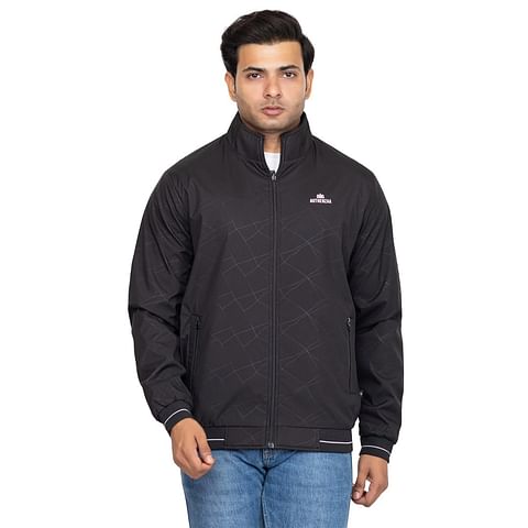 Authenzaa Men Light Weight Jacket JK002, Black