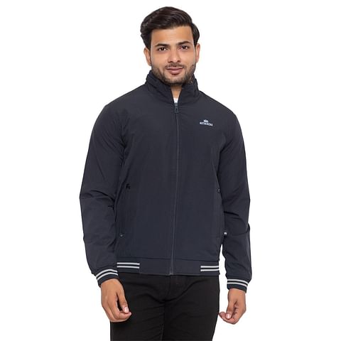 Authenzaa Men Light Weight Jacket  JK005, Dark Grey