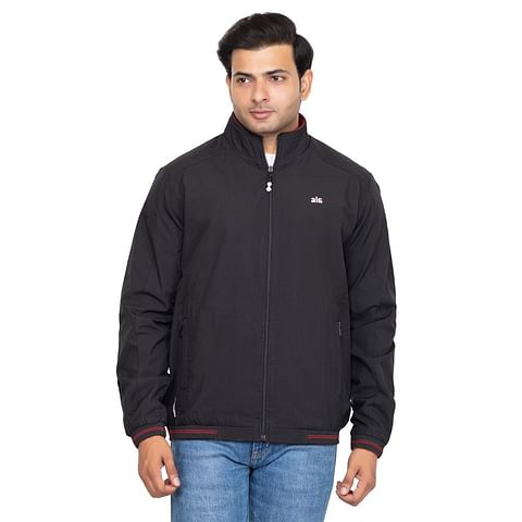Authenzaa Men Light Weight Jacket JK007, Black