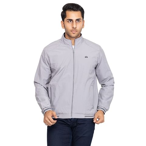 Authenzaa Men Light Weight Jacket JK007 Light Grey 
