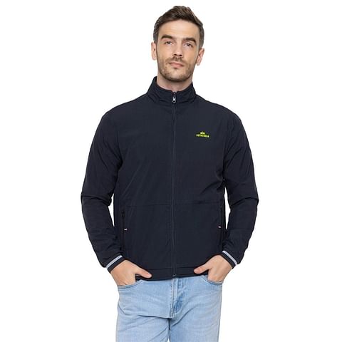 Authenzaa Men Light Weight Jacket JK025, Dark Grey