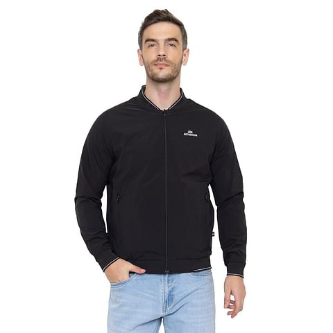 Authenzaa Men Light Weight Jacket JK013, Black