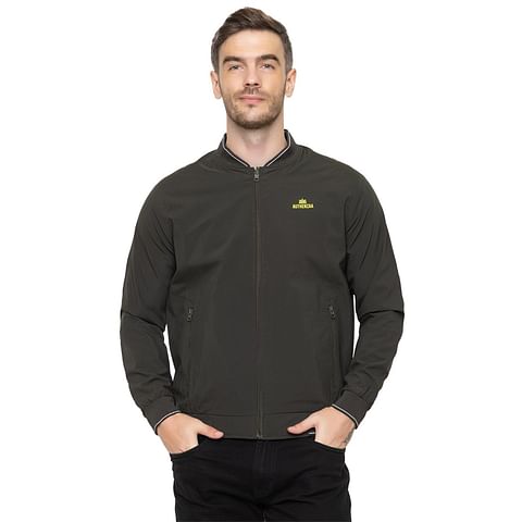 Authenzaa Men Light Weight Jacket JK013, Olive 
