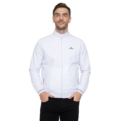 Authenzaa Men Light Weight Jacket JK016, White