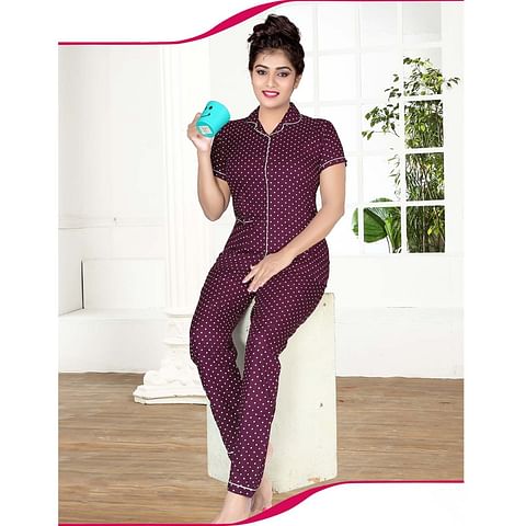 WMN NIGHTY 2PCSSETCS-WN0001, PURPLE