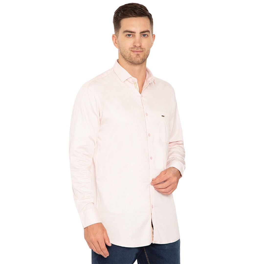 Authenzaa Men Casual Shirt ATZ-21, Pink