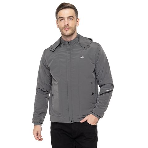 Authenzaa Full Sleeves Jacket FS-JK005, Light Grey
