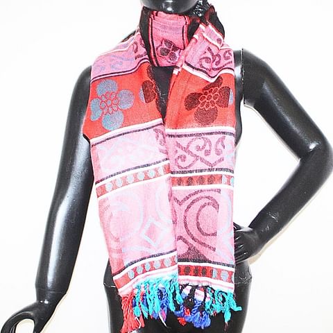 Authenzaa Women Shawl-0006, Mix Multi