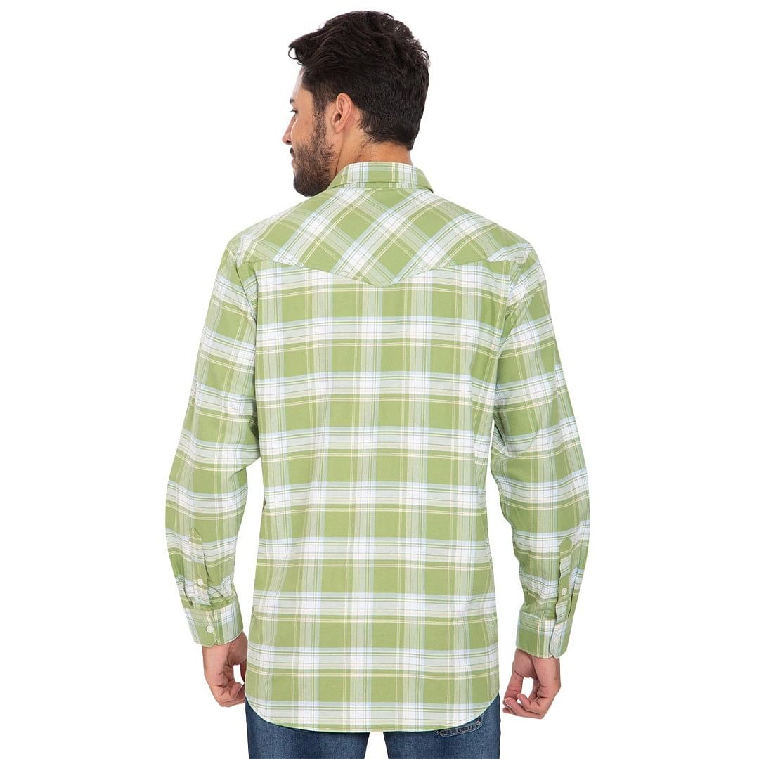 Authenzaa Men Casual Shirt ATZ-24, Green