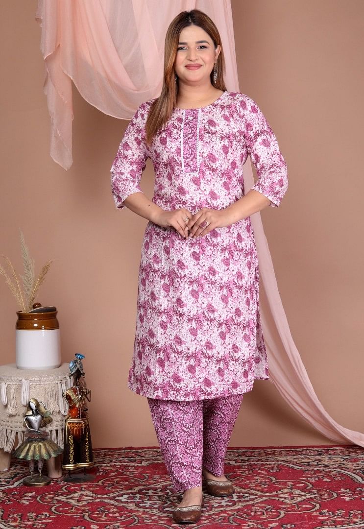 WOMEN FASHION KURTI-KST030, LILAC