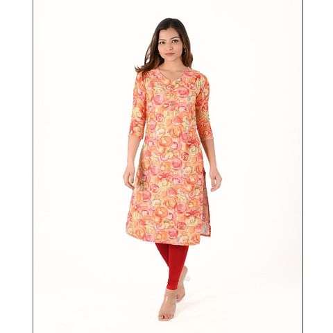WMNFASHIONKURTI-KRT086,ORANGE