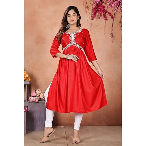 WMNFASHIONKURTI-KRT081,RED