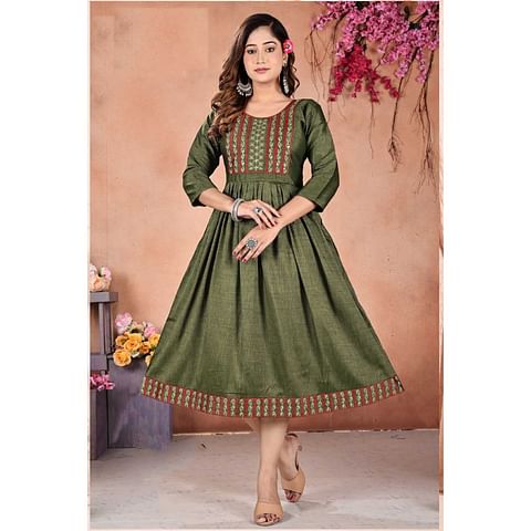 WMN FASHION KURTI-KRT079, MAHENDI