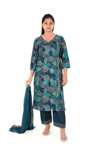 WMN FASHION KURTI-KST039, BLUE