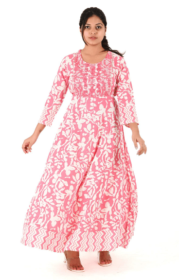WMN FASHION KURTI-KRT090, CORAL