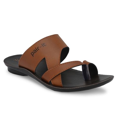 Pair-it-Men PU Slipper DICTION085 Tan