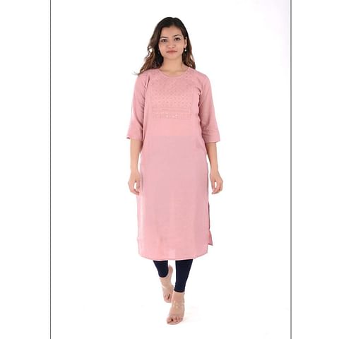 WMN FASHION KURTI-KRT095, LILAC