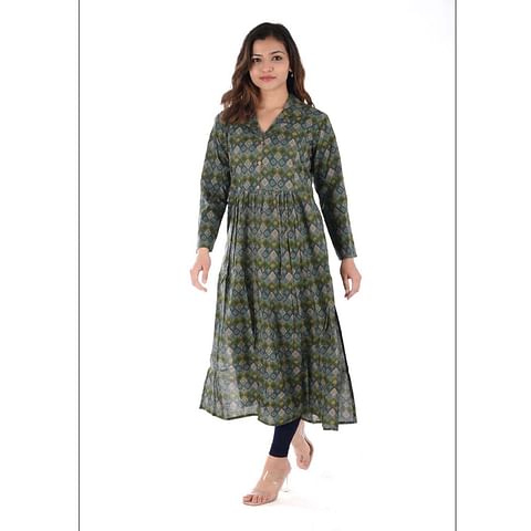 WMN FASHION KURTI-KRT095, MAHENDI