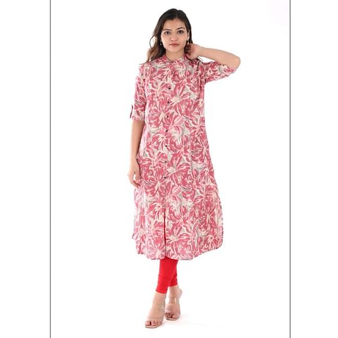 WMN FASHION KURTI-KRT095, PINK