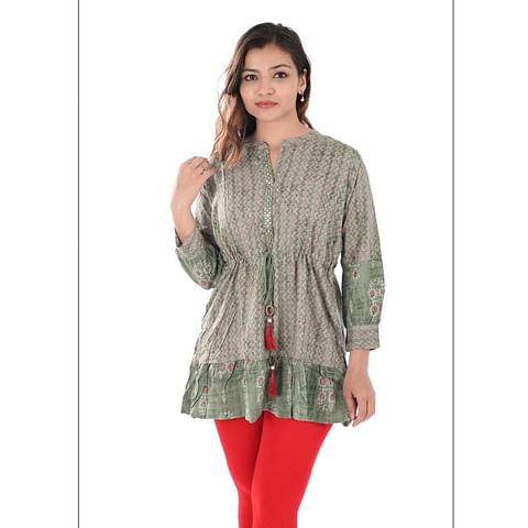 WMN FASHION KURTI-KRT100, LT.GREEN
