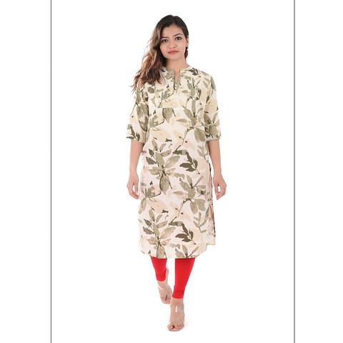 WMN FASHION KURTI-KRT102, CREAM