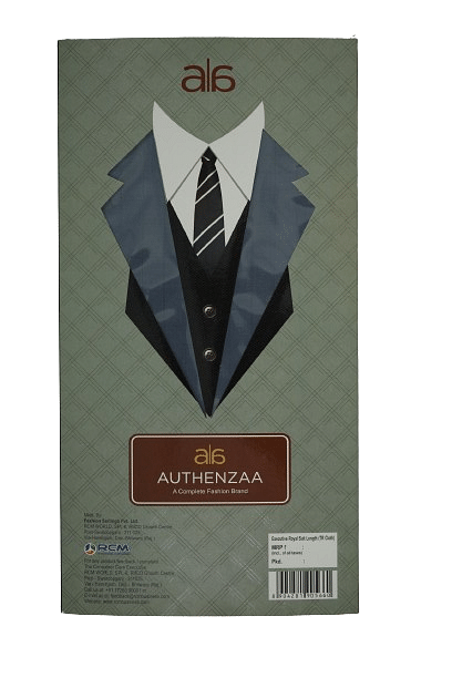 Authenzaa Men Royal Suit Length Fabric-EXE001,Light Blue