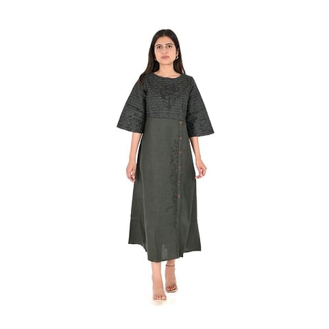 WMN FASHION KURTI-KRT106, MEHANDI