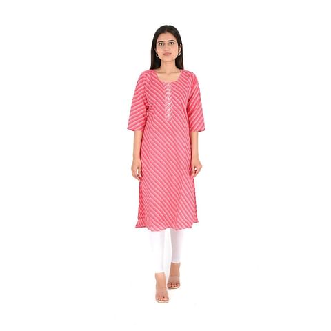WMN FASHION KURTI-KRT108, CORAL