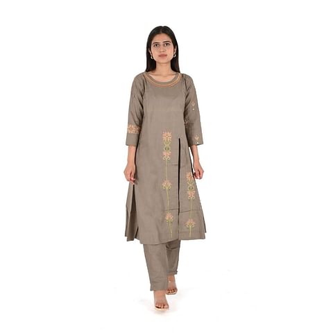 WMN FASHION KURTI-KST043, GREY