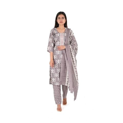 WMN FASHION KURTI-KST045, GREY