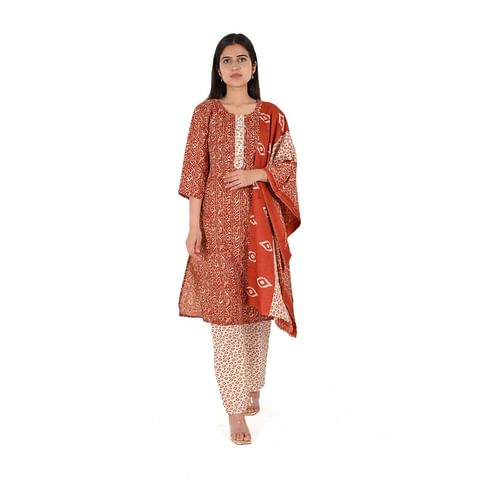 WMN FASHION KURTI-KST047, MAHROON