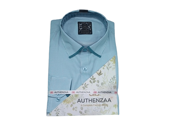 Authenzaa New Choice Formal Shirt WF001,Sea Green