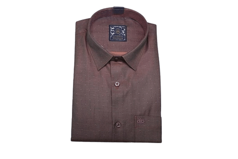 Authenzaa New Choice Formal Shirt WF001,Brown