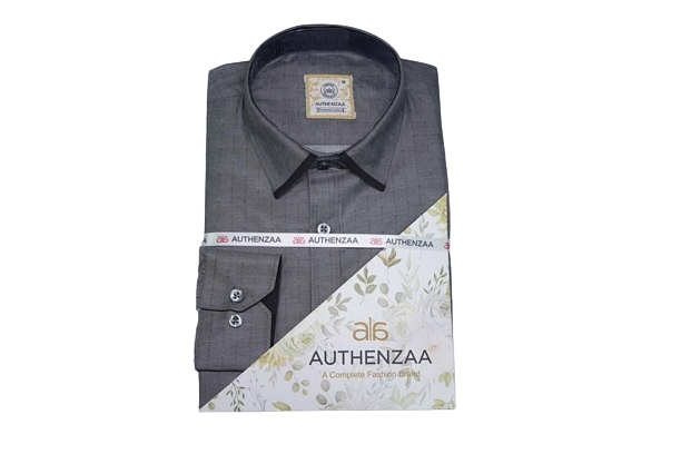 Authenzaa New Choice Formal Shirt WF001,Grey