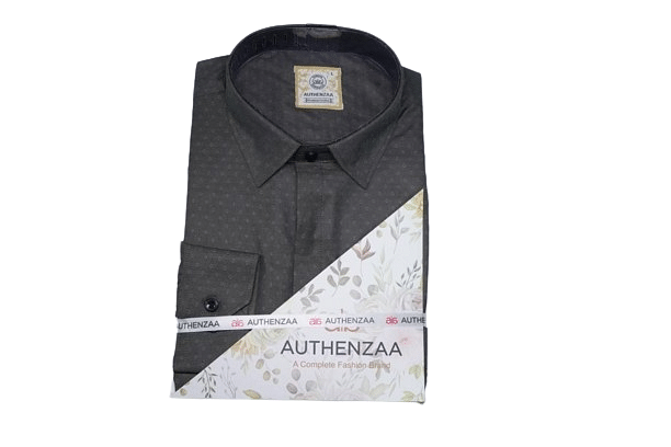 Authenzaa New Choice Formal Shirt WF001,Charcoal