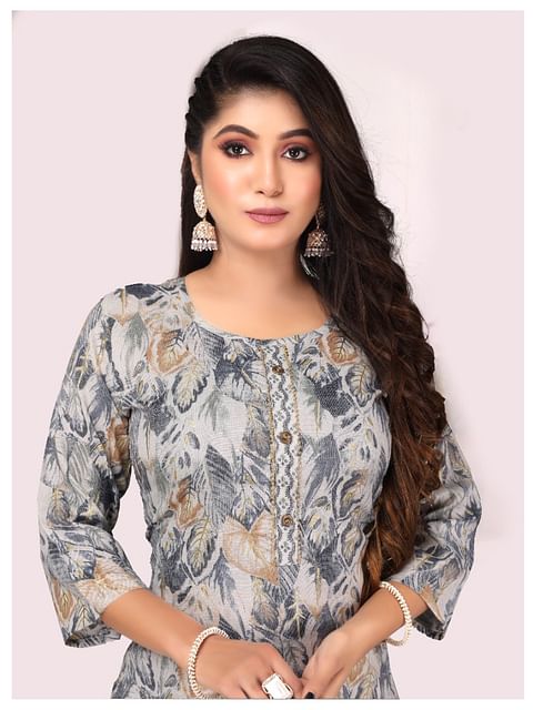 WMN FASHION KURTI-KST050, GREY