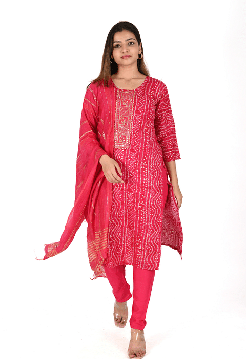 Authenzaa Women Fashion Kurti SFKST056 PINK