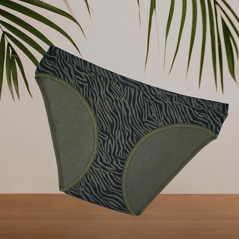 Wmn Panty-KS067-MD Waist, MAHENDI