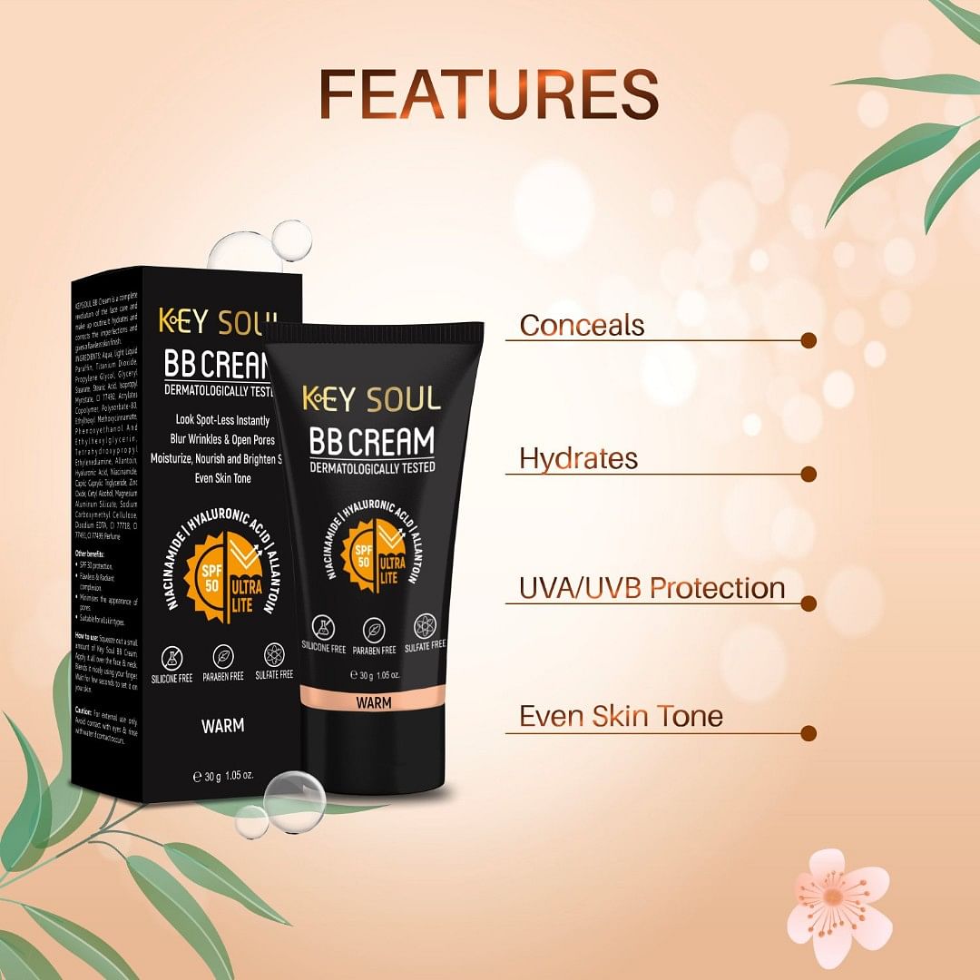 Key Soul BB Cream SPF 50+ (30 gm) - 01 Warm Shade 