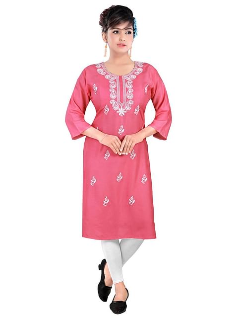 Authenzaa Women Fashion Kurti SFKRT110 LT PINK