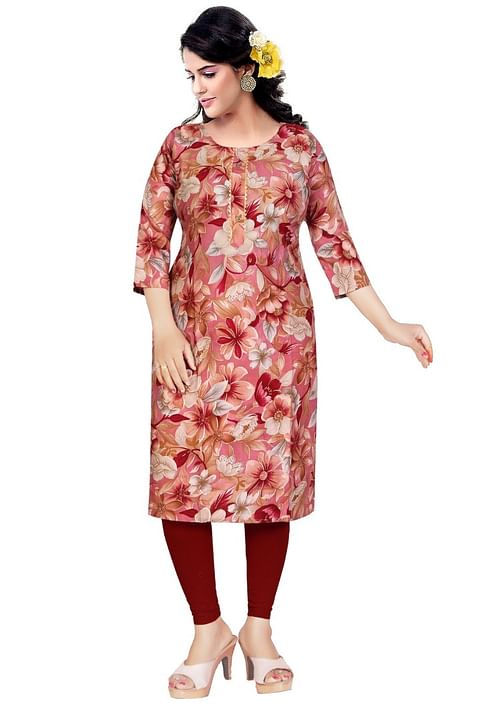 Authenzaa Women Fashion Kurti SFKRT112 Onion