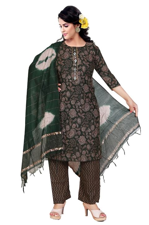 Authenzaa Women Fashion Kurti SFKST058 Green