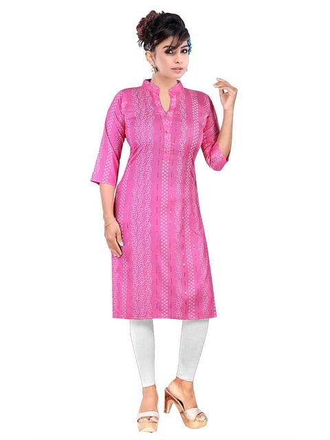 Authenzaa Women Fashion Kurti SFKRT114 Pink