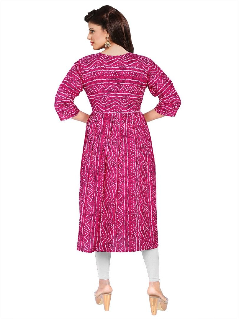 Authenzaa Women Fashion Kurti SFKRT115 Pink