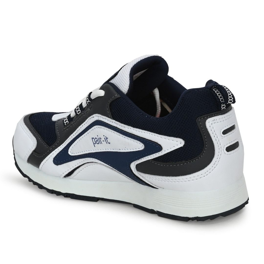 Pair-it Men's Sports Shoes - White-LZ-SPORTS017