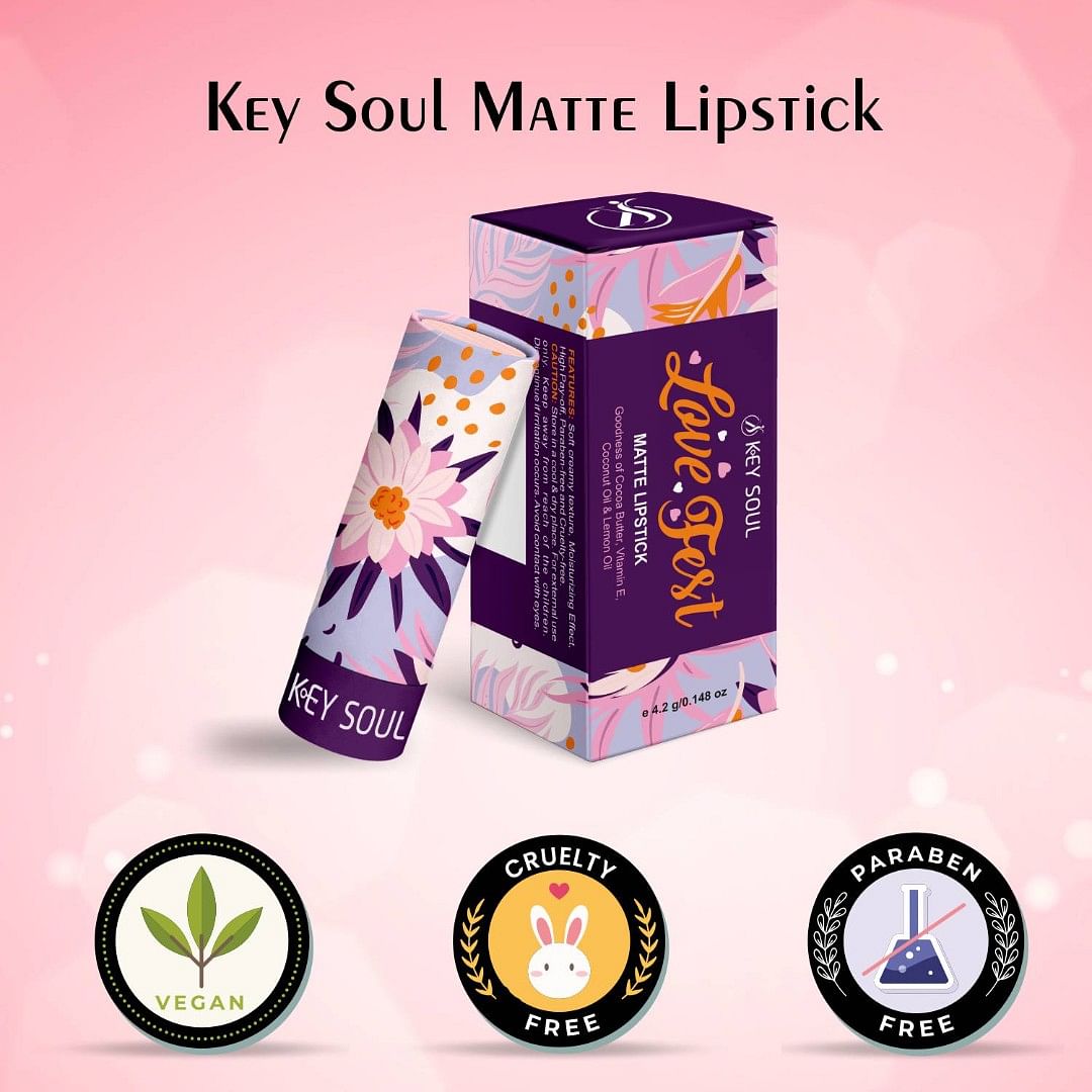 Key Soul Long Lasting Matte Lipstick (4.2 gm) - N05 Soft Pink