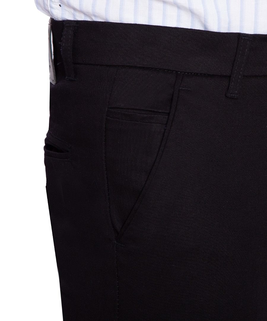Authenzaa Men Chinos Casual Trouser CT4S001 Black