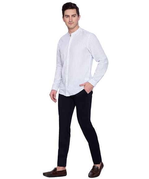 Authenzaa Men Chinos Casual Trouser CT4S001 Navy